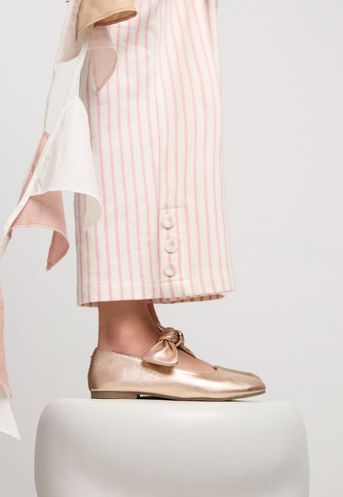 LEATHER MARY-JANE BALLET FLATS BOW ERROL