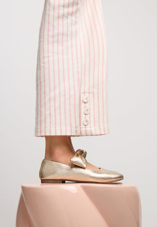 LEATHER MARY-JANE BALLET FLATS BOW ERROL