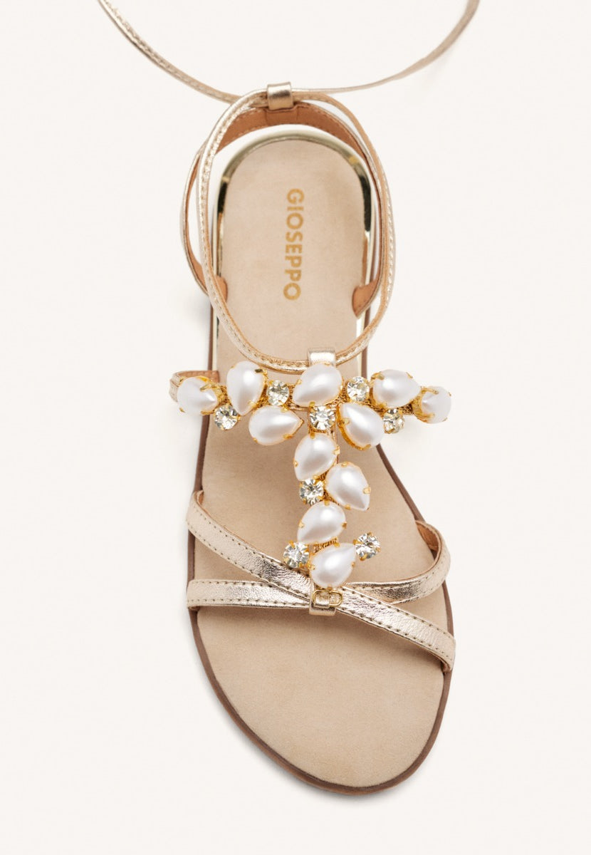 SANDALIAS PERLAS PIEL JANICE