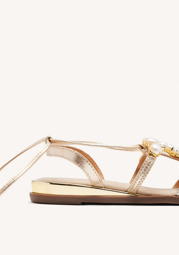 SANDALIAS PERLAS PIEL JANICE