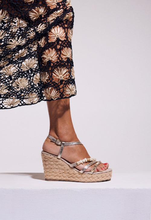 SANDALIAS PIEL CUÑA YUTE ZOLA