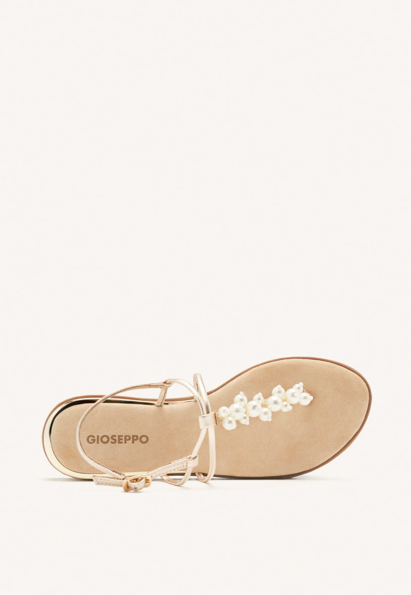 SANDALIAS GRIEGAS PERLAS PIEL KOSSUTH