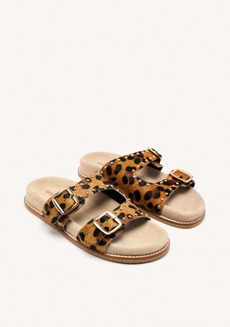 SANDALIAS TACHAS PIEL LEOPARDO STELLA