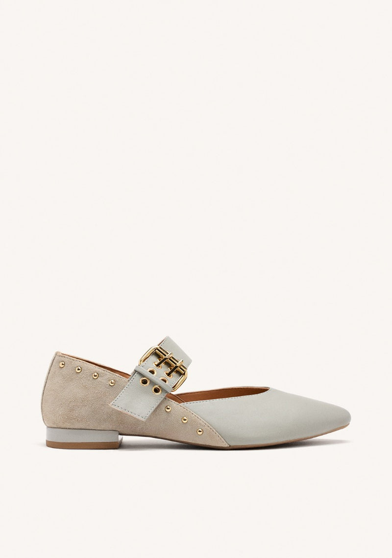 BALLERINES CUIR CLOUTÉ GRANTHAM