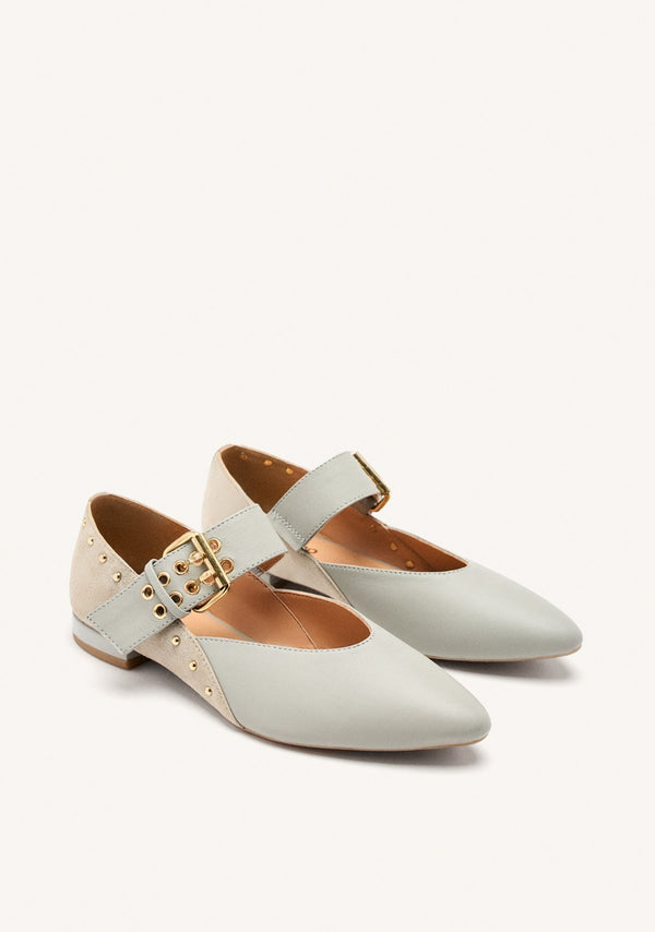 BALLERINES CUIR CLOUTÉ GRANTHAM