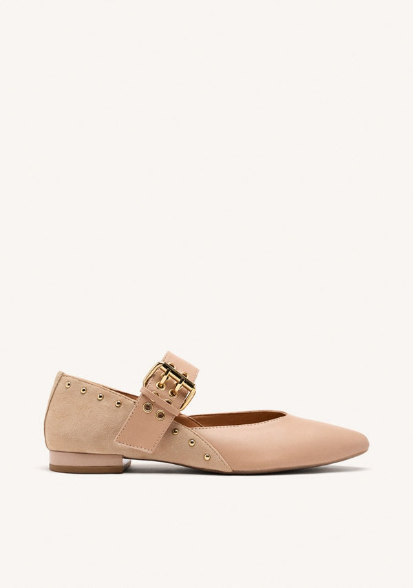 BALLERINES CUIR CLOUTÉ GRANTHAM