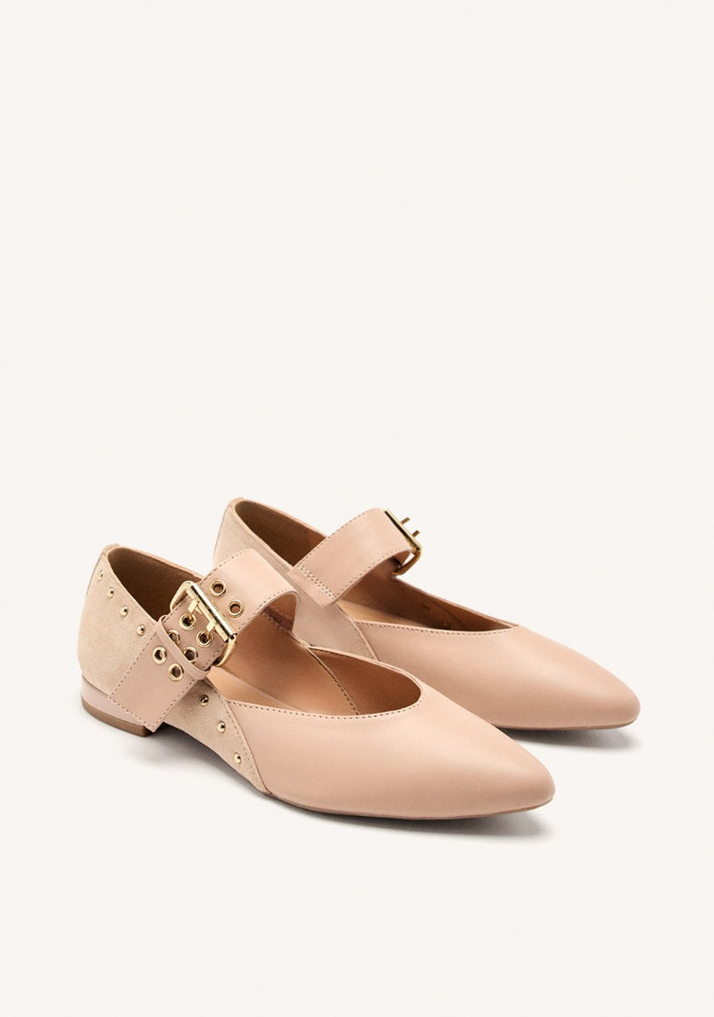 BALLERINES CUIR CLOUTÉ GRANTHAM