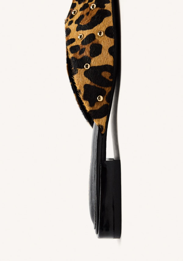 MULES COURO ESTAMPADO LEOPARDO IRASBURG