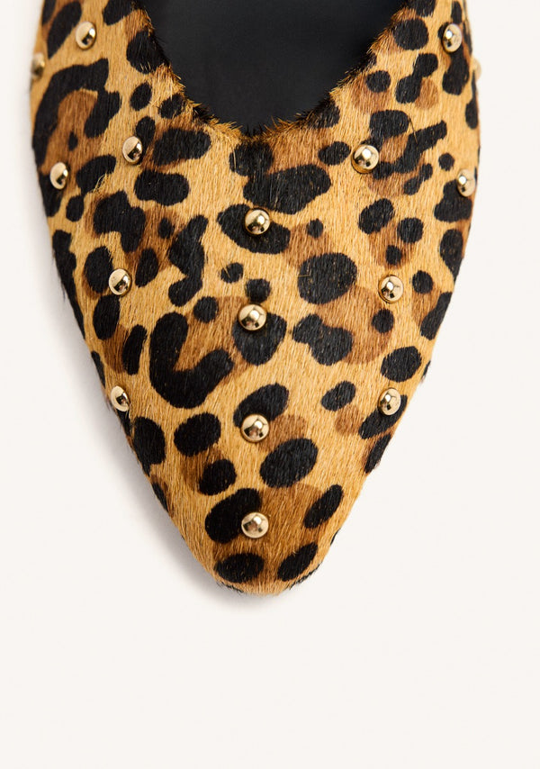 MULES COURO ESTAMPADO LEOPARDO IRASBURG