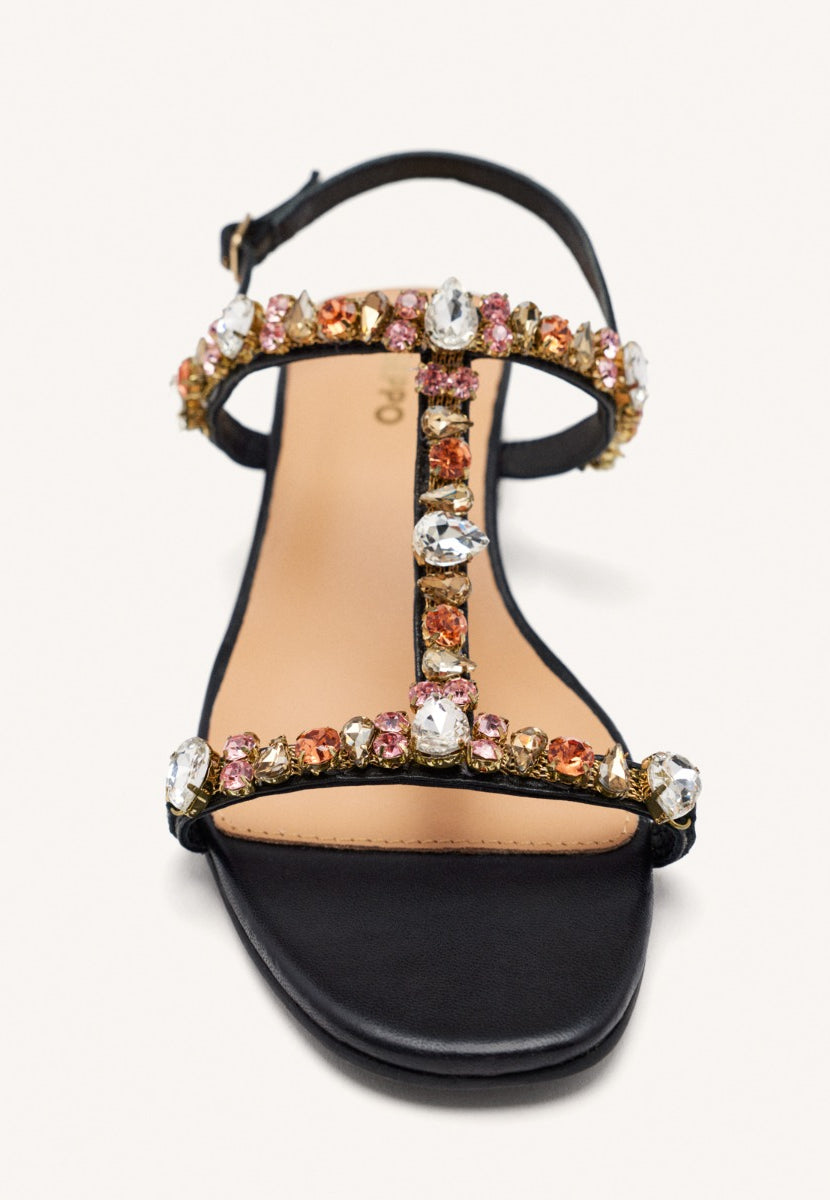 SANDALIAS PEDRERÍA PIEL MASARDIS