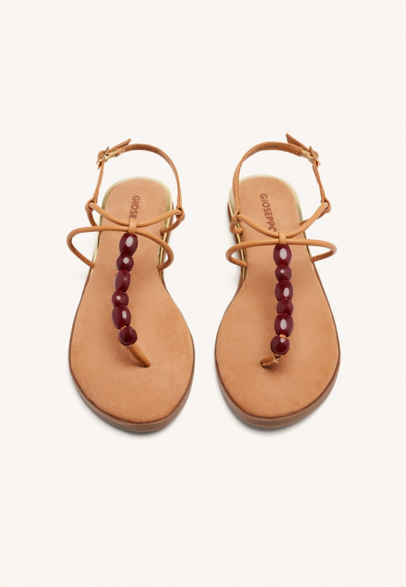 SANDALIAS GRIEGAS ABALORIOS PIEL MILLVILLE