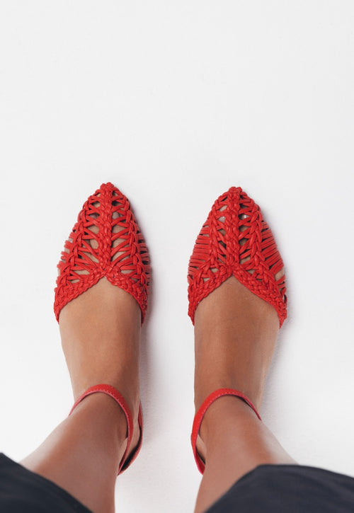 BAILARINAS PIEL TRENZADA BINGHAM