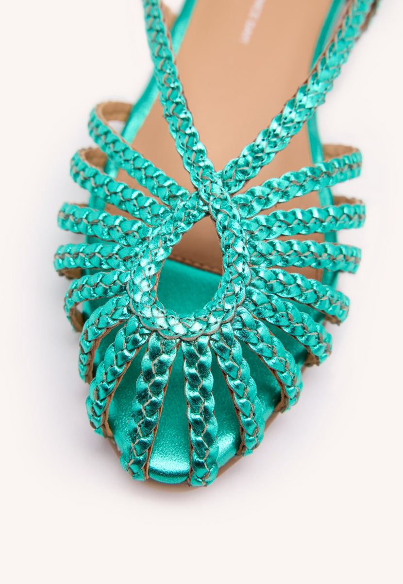 MULES PIEL TRENZADA HINGHAM