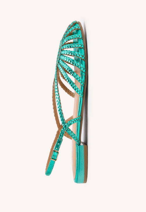 MULES PIEL TRENZADA HINGHAM