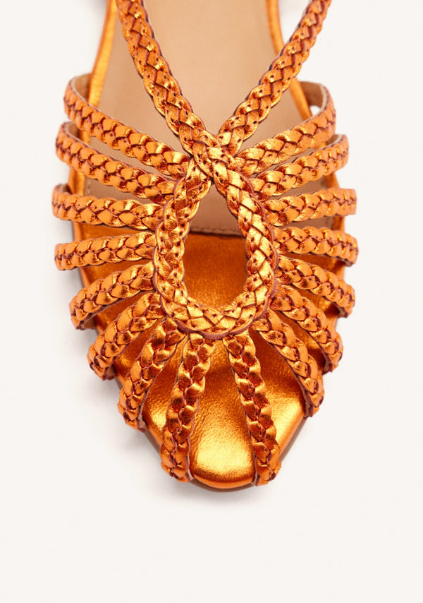 MULES PIEL TRENZADA HINGHAM