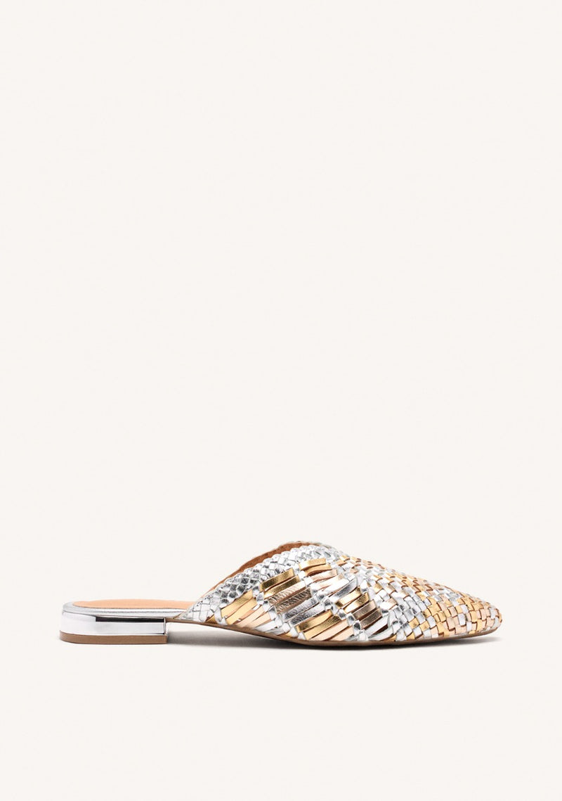 MULES CUIR TRESSÉ LAGRANGE