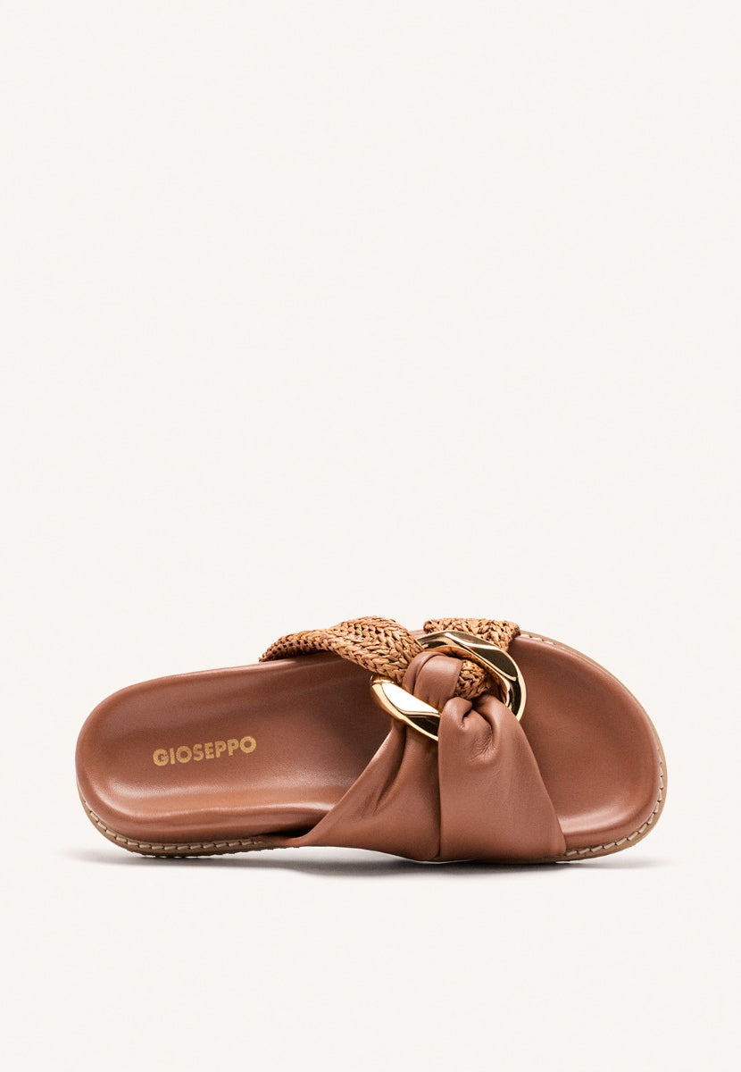 SANDALIAS PIEL Y RAFIA TISBURY