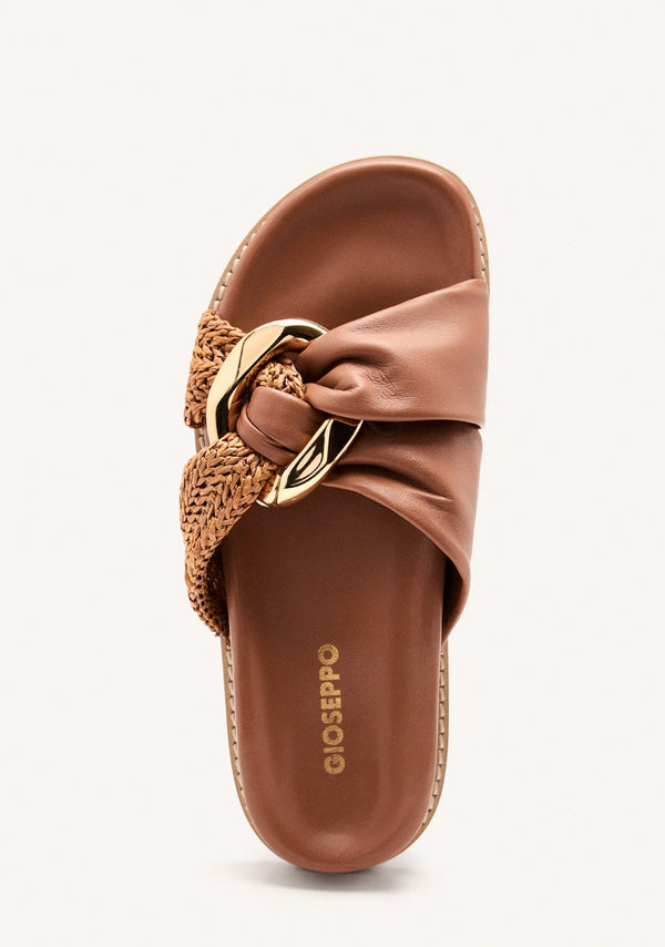 SANDALIAS PIEL Y RAFIA TISBURY