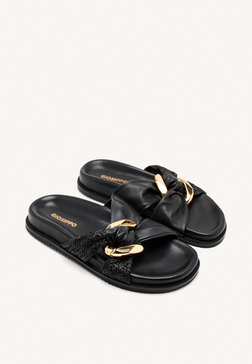 SANDALIAS PIEL Y RAFIA TISBURY