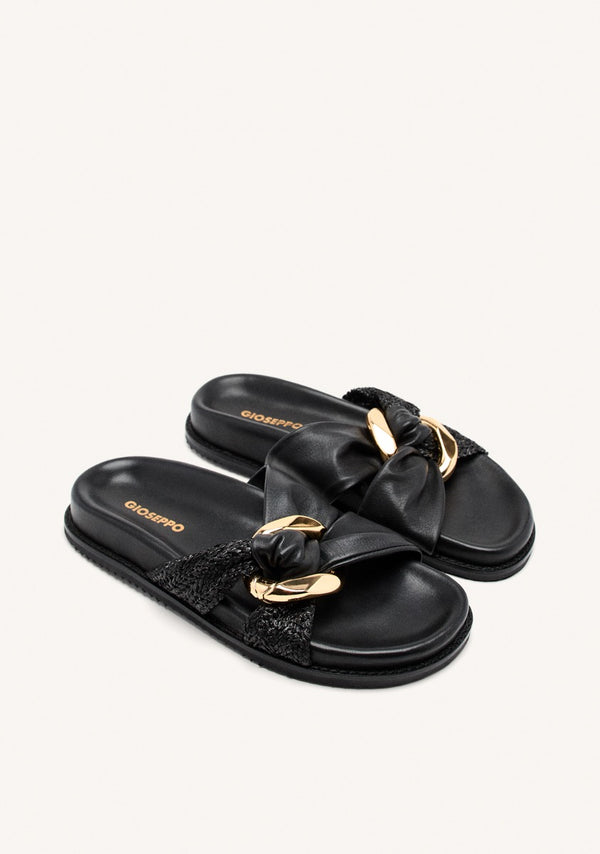 SANDALIAS PIEL Y RAFIA TISBURY