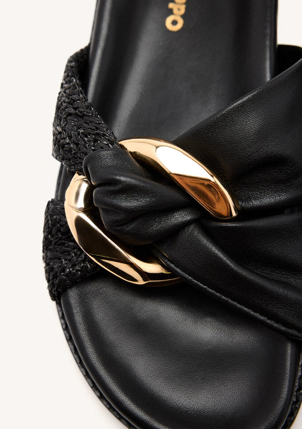 SANDALIAS PIEL Y RAFIA TISBURY