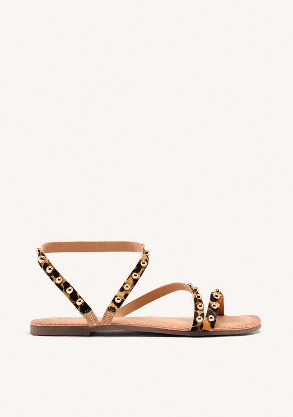 SANDALIAS PIEL LEOPARDO OGEMA