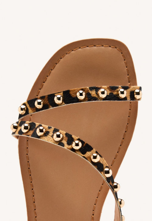 SANDALIAS PIEL LEOPARDO OGEMA