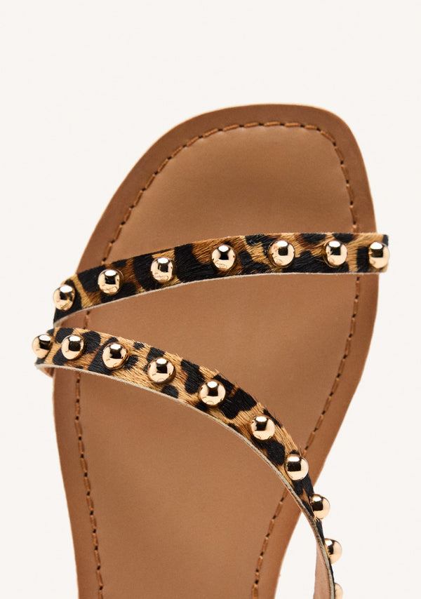 SANDALIAS PIEL LEOPARDO OGEMA