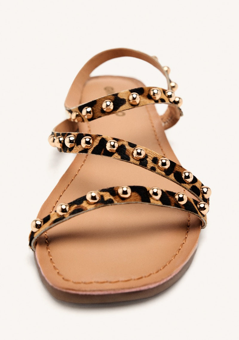SANDALIAS PIEL LEOPARDO OGEMA