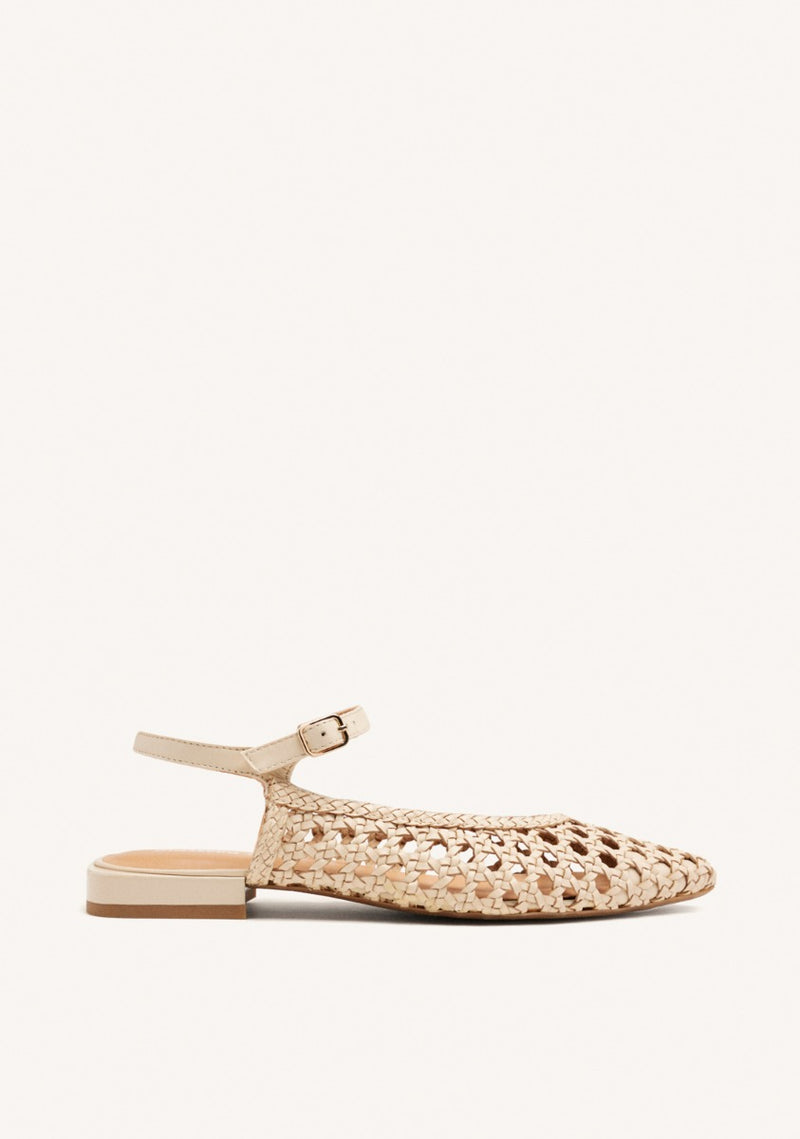 MULES CUIR TRESSÉ DEBLOIS