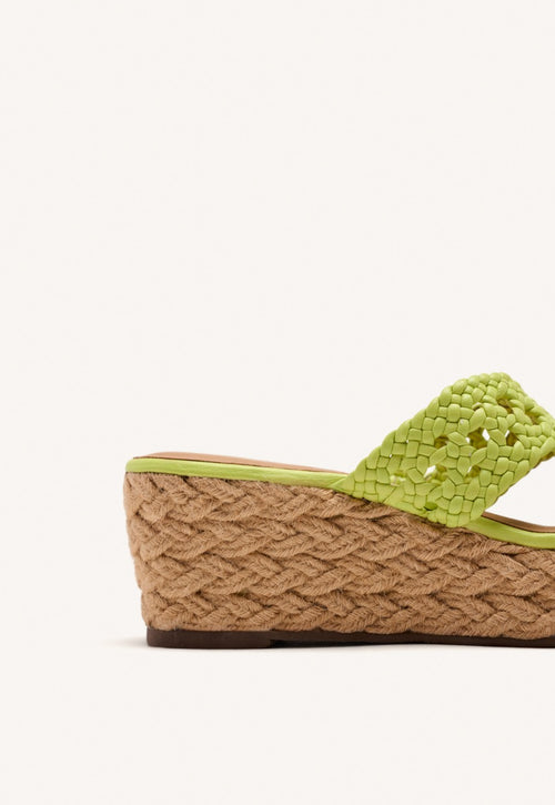 SANDALIAS PIEL TRENZADA Y CUÑA YUTE BRIMFIELD