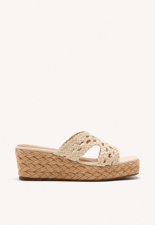 SANDALIAS PIEL TRENZADA Y CUÑA YUTE BRIMFIELD
