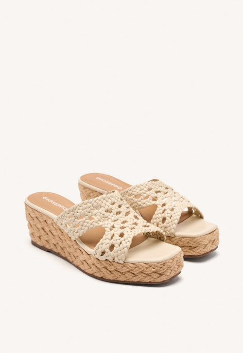 SANDALIAS PIEL TRENZADA Y CUÑA YUTE BRIMFIELD
