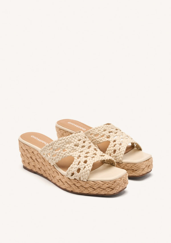 SANDALIAS PIEL TRENZADA Y CUÑA YUTE BRIMFIELD