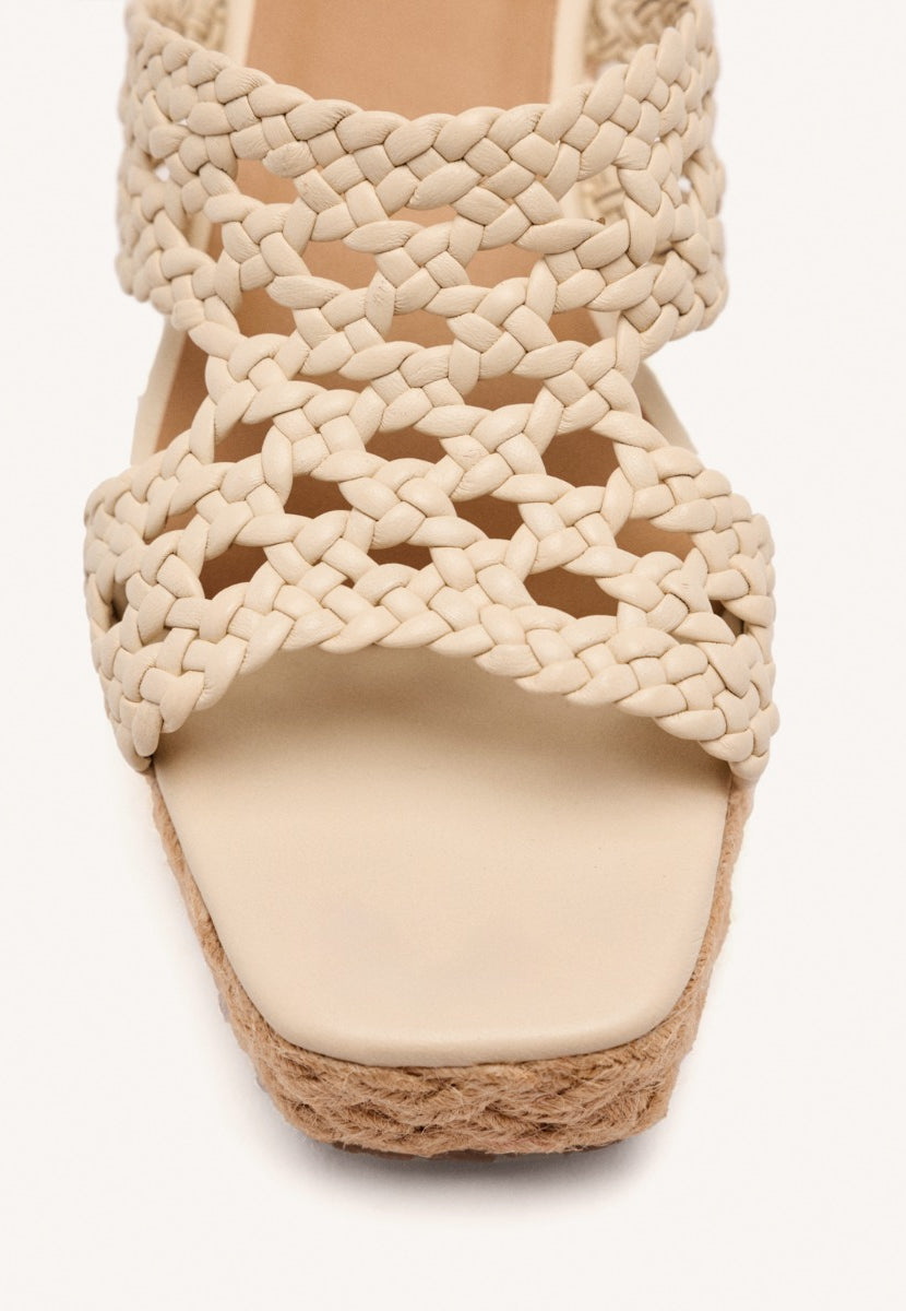 SANDALIAS PIEL TRENZADA Y CUÑA YUTE BRIMFIELD