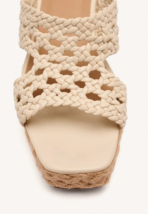 SANDALIAS PIEL TRENZADA Y CUÑA YUTE BRIMFIELD