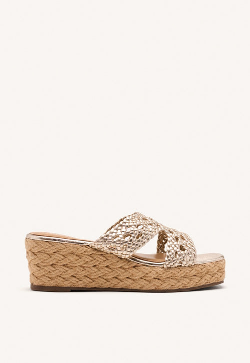 SANDALIAS PIEL TRENZADA Y CUÑA YUTE BRIMFIELD