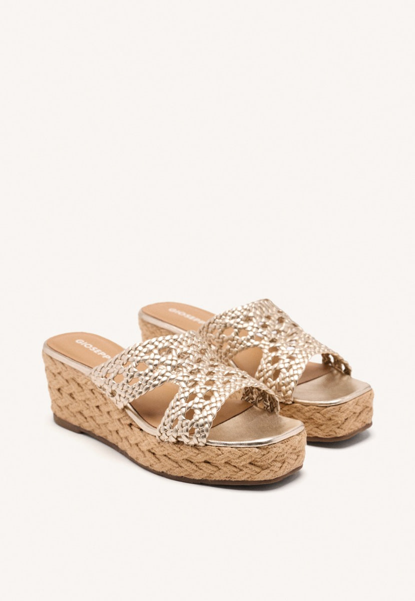 SANDALIAS PIEL TRENZADA Y CUÑA YUTE BRIMFIELD