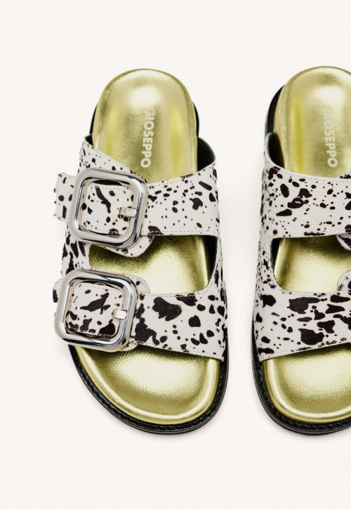 SANDALI PELLE STAMPA VACA MIFFLIN