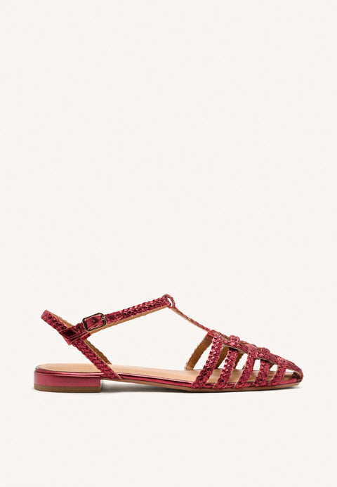 BRAIDED LEATHER CRAB SANDALS DIGHTON