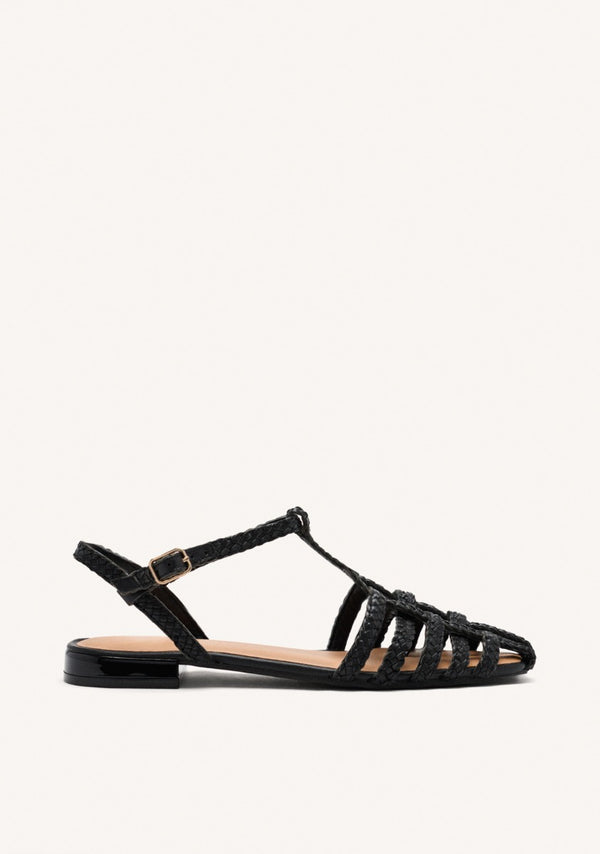 BRAIDED LEATHER CRAB SANDALS DIGHTON