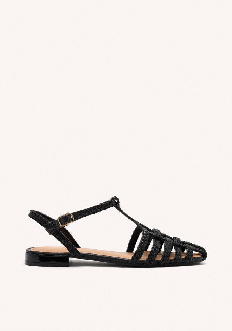 BRAIDED LEATHER CRAB SANDALS DIGHTON