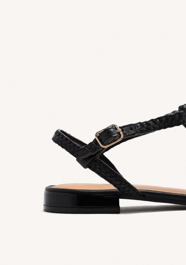 BRAIDED LEATHER CRAB SANDALS DIGHTON