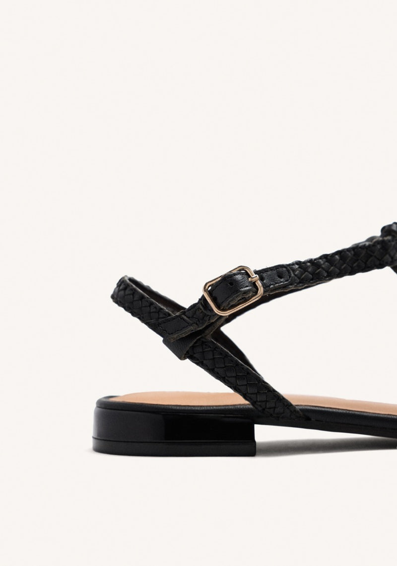BRAIDED LEATHER CRAB SANDALS DIGHTON