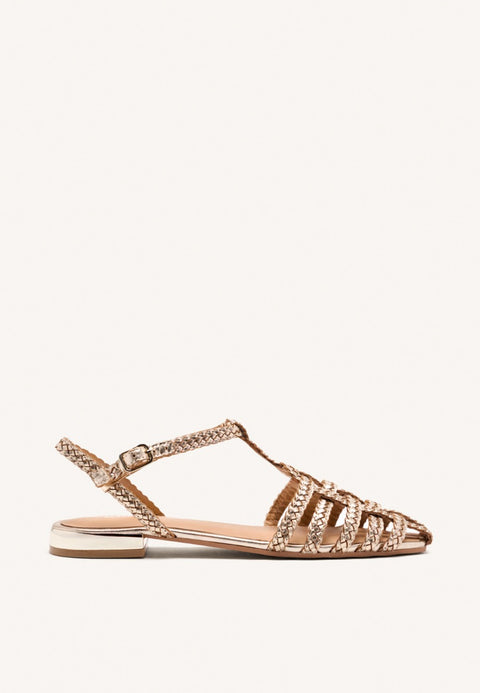 BRAIDED LEATHER CRAB SANDALS DIGHTON