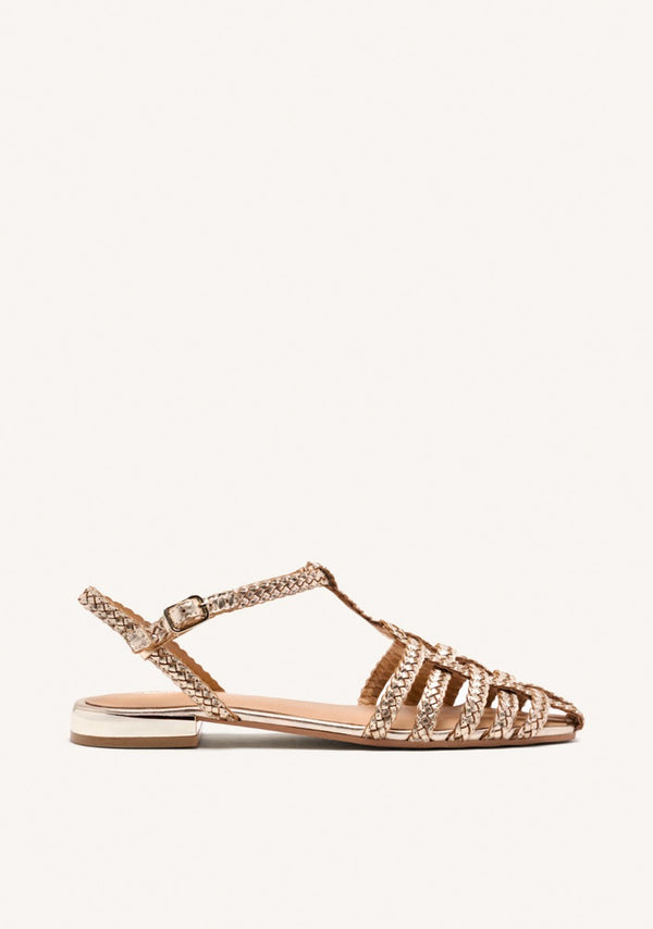 BRAIDED LEATHER CRAB SANDALS DIGHTON