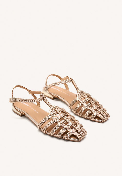 SANDALIAS CANGREJERAS PIEL TRENZADA DIGHTON