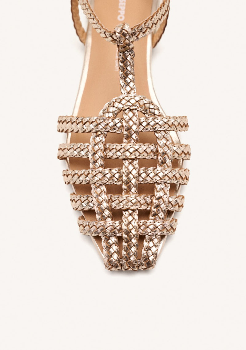 BRAIDED LEATHER CRAB SANDALS DIGHTON