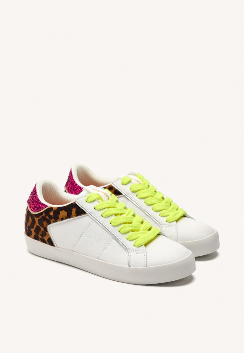 SNEAKERS PELLE STAMPA LEOPARDO E ZEPPA GILFORD