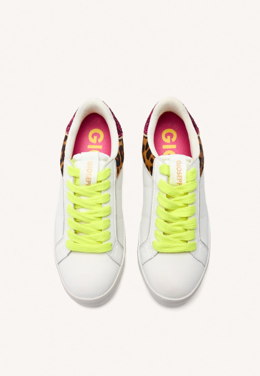 SNEAKERS PELLE STAMPA LEOPARDO E ZEPPA GILFORD
